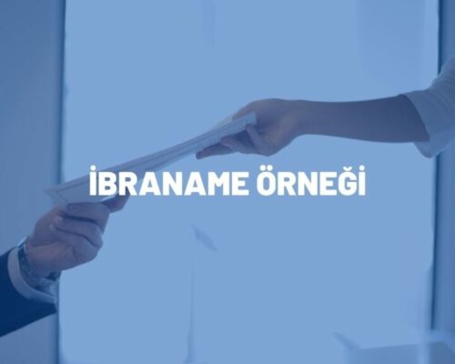 İBRANAME ÖRNEĞİ