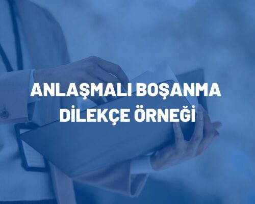 Anlaşmalı Boşanma Dilekçe Örneği