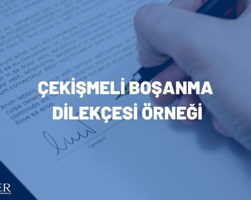 ÇEKİŞMELİ BOŞANMA DİLEKÇESİ ÖRNEĞİ