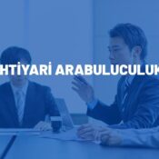 ihtiyari arabuluculuk, ihtiyari arabulucu